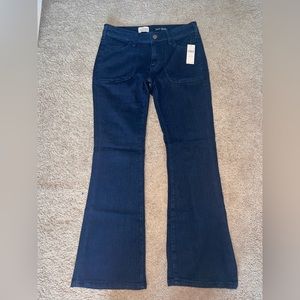 Pilcro Low Rise Flare Jeans. TALL
